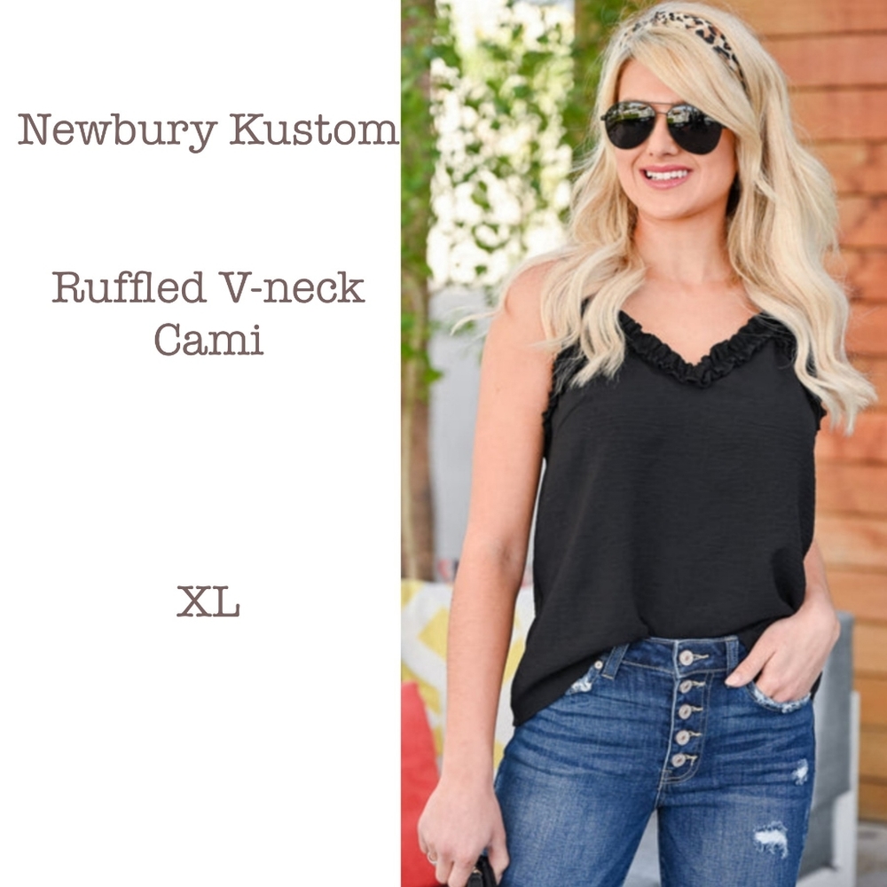 Newbury Kustom Cami V-neck Ruffles